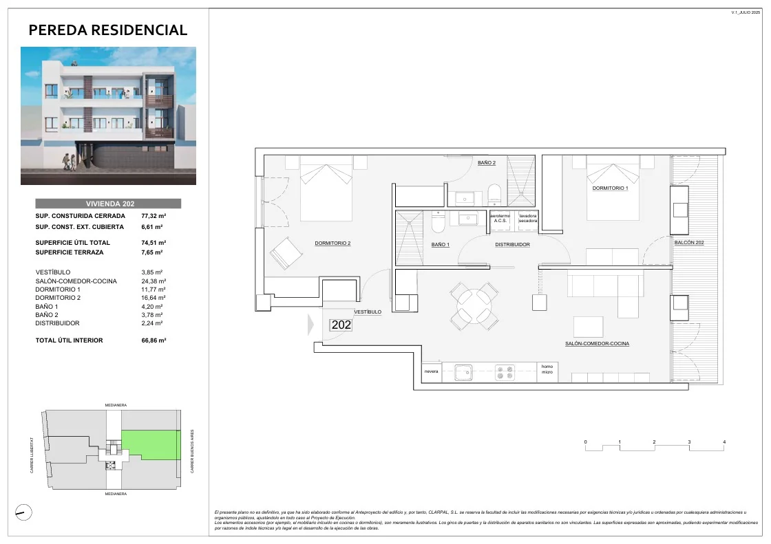 Plano Vivienda 202